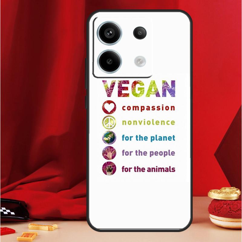 LOVE VEGGIE Vegetarian Quotes VEGAN Funda For Xiaomi Redmi 13C 12 9C 10C 12C Redmi Note 13 9 10 11 12 Pro 9S 10S 11S 12S Case