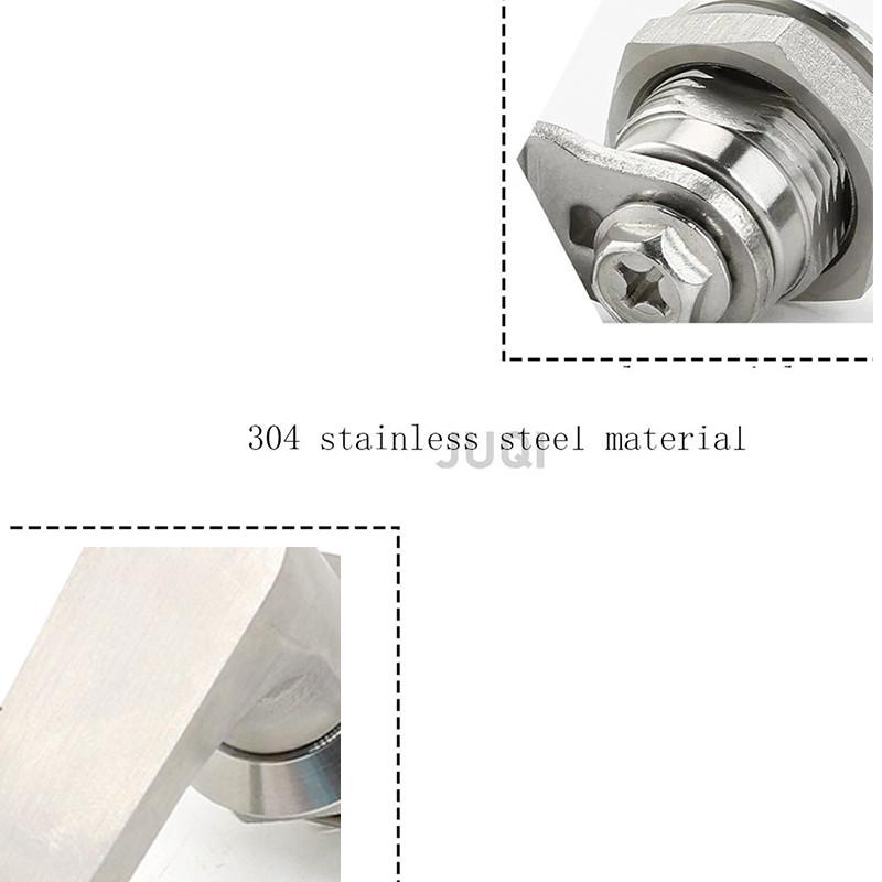 High Quality 304 Material Stainless Steel L-shaped Handle Lock MS324 Industrial Cabinet Door Lock Electric Cabinet Lock