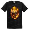 Fiery Fox T Shirt Cool Animal Design Flame Graphic Tee Artistic Illustration