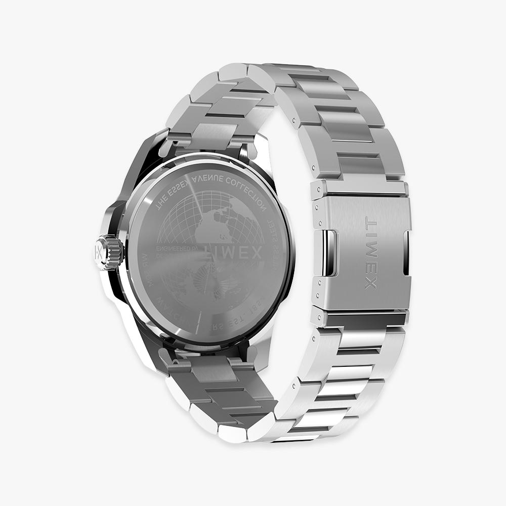 [Timex] Essex Day-Date Metal Watch Blue 45mm TW2Y21100