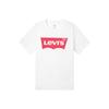 Levis Logo Printed Round Neck Pullover T-Shirt Women Tops White 16490-0005