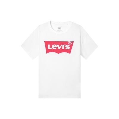 Levis Logo Printed Round Neck Pullover T-Shirt Women Tops White 16490-0005
