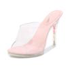 stiletto women's shoes summer crystal heel fluorescent high heels