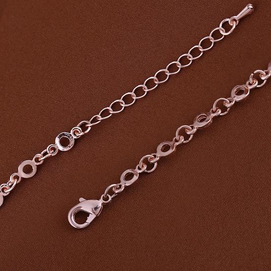 Women Ladies Lovely Cat Pendant Opal Rhinestone Bangle Bracelet Chain Jewelry for Daily Life