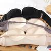 3/4 Cup Strapless Bra Women's Invisible Push-up Bra Anti-sagging No Steel Ring Underwear Beautiful Back Lingerie