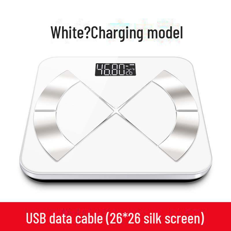 Upgraded Smart Rechargeable Body Fat and Weight Scale - Accurate Electronic Scale for Home Use