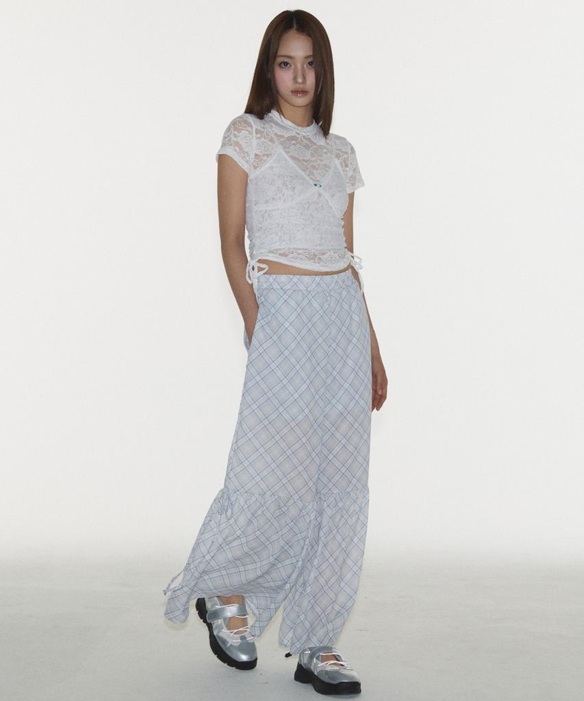 PLASMA SPHERE Check Pants In Grey
