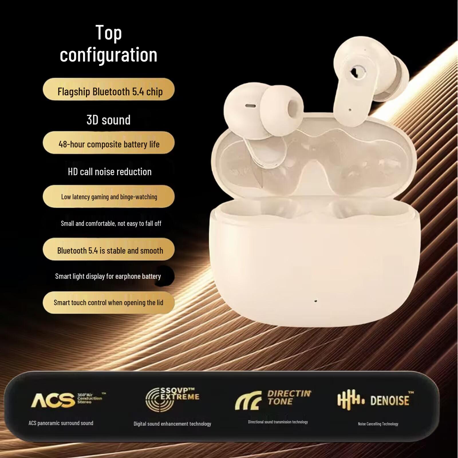 

Q1 Pro Bluetooth Earphones: Wireless Noise-Cancelling, Semi-In-Ear, Sports, Ultra-Long Battery Life