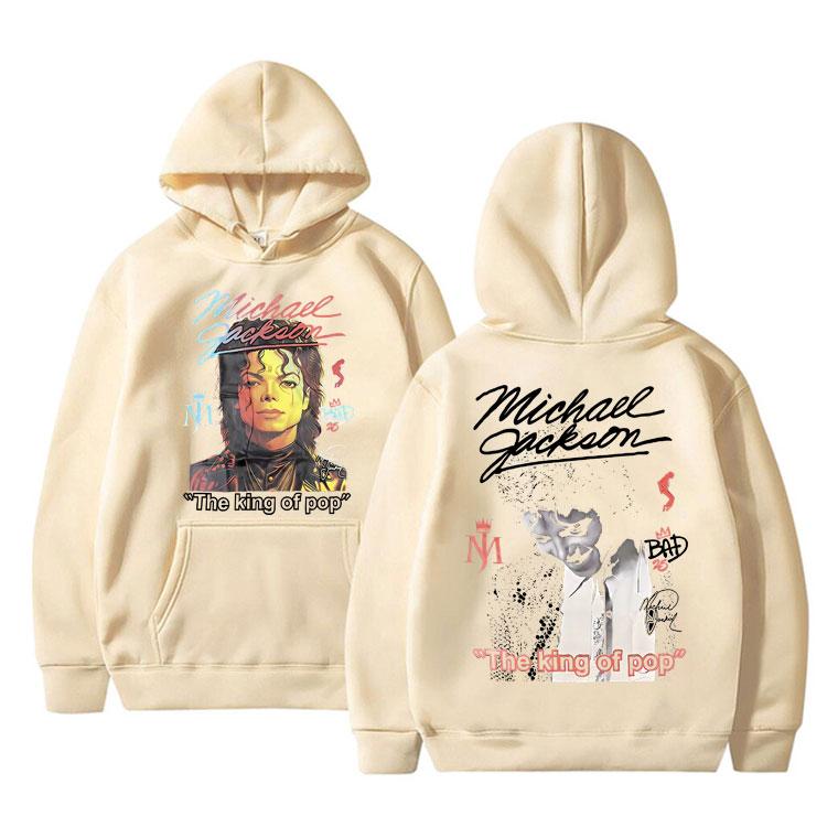 Classic Vintage Michajackson Graphics Hoodie Men Women Hip Hop Punk Rock Sweatshirt Male Gothic Harajuku Oversized Hoodies