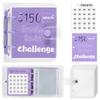 Mini PVC Binder Notebook - Save Money Fun Save Box, Children's Budget Book with Envelopes