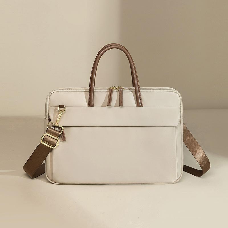 

New Casual and Fashionable Commuting Handbag Solid Color Business Briefcase