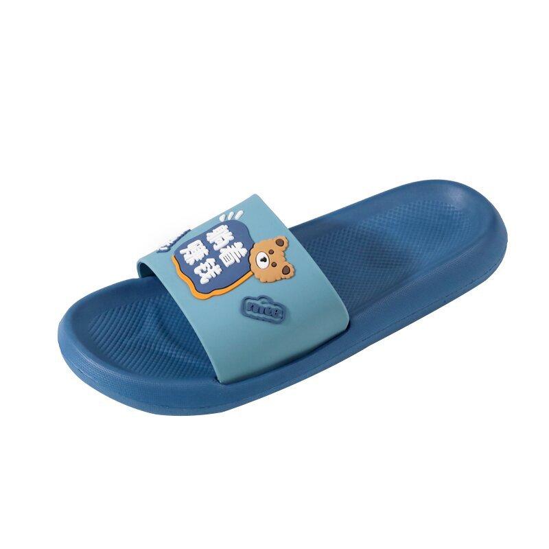 Summer couple indoor and outdoor slippers cartoon thick bottom home bathroom bath sandals men and women