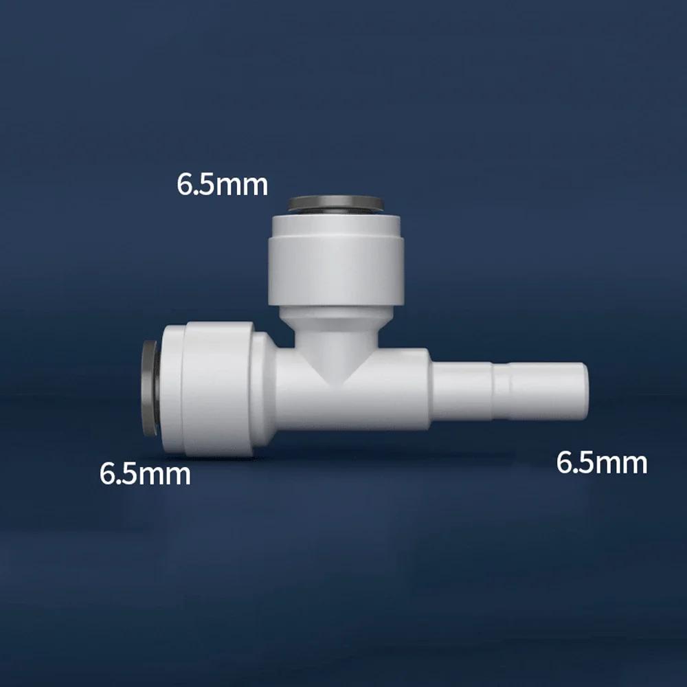 3/8" 1/4" Tube Reducing Tee 3 Ways Food Grade POM Quick Fitting Connector For Aquarium RO Water Filter Reverse Osmosis System