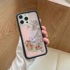 Etui Wildflower Strawberry Flower do iPhone 12 13 Pro 14 plus 15 plus 16 plus 15 Pro 16 Pro Max Uroczne Błyszczące Gwiazdki Dolna pokrywa