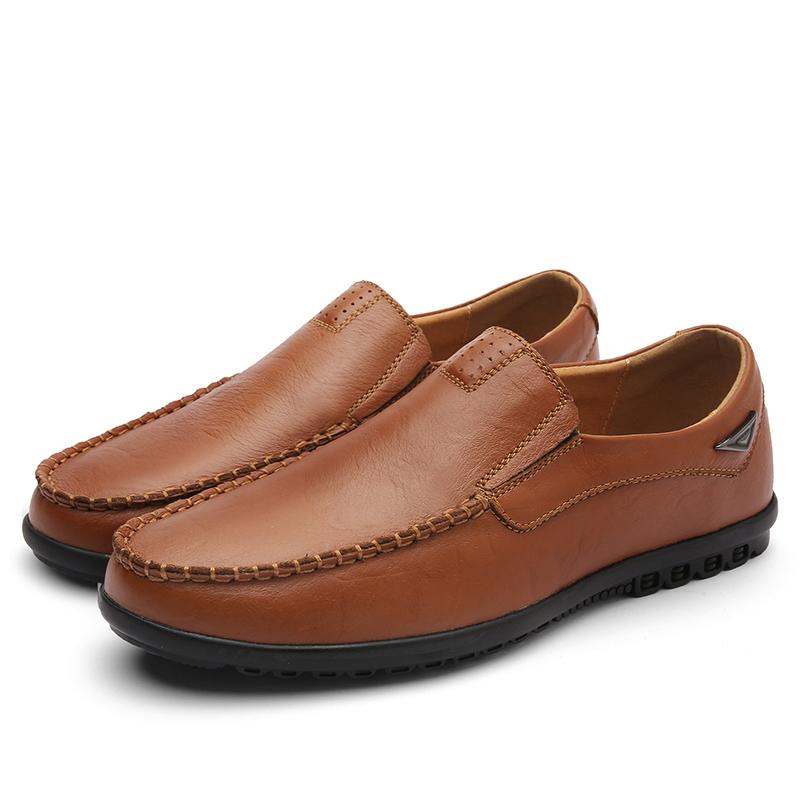 

Men s Fashionable Formal Shoes Anti Slip and Wear-resistant Casual Shoes Breathable and Comfortable Classic Design Men s Loafers 37 коричневый