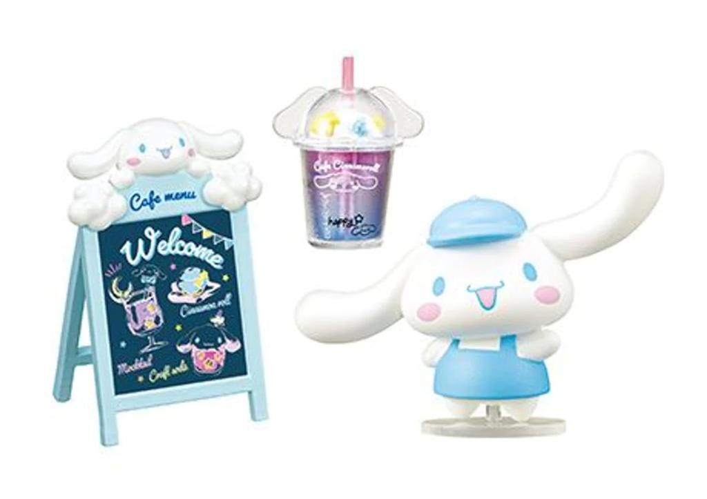 Персонажи Sanrio Cinnamoroll Кафе-терраса «Семицветное небо» Коробка-продукт 8 видов 8 штук Re-Ment