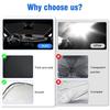 CKKTXC1 Car Sun Visor Front Windshield Sunshade Sun Protection Accessories For Nissan Qashqai J11 J10 Juke X Trail T32 Tiida Leaf Versa