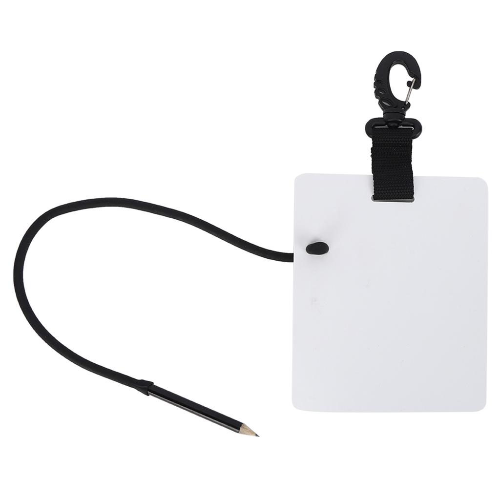 Plastic Underwater Writting Slate Handwriting Plate Notebook Gear Board with Replaceable Pencil