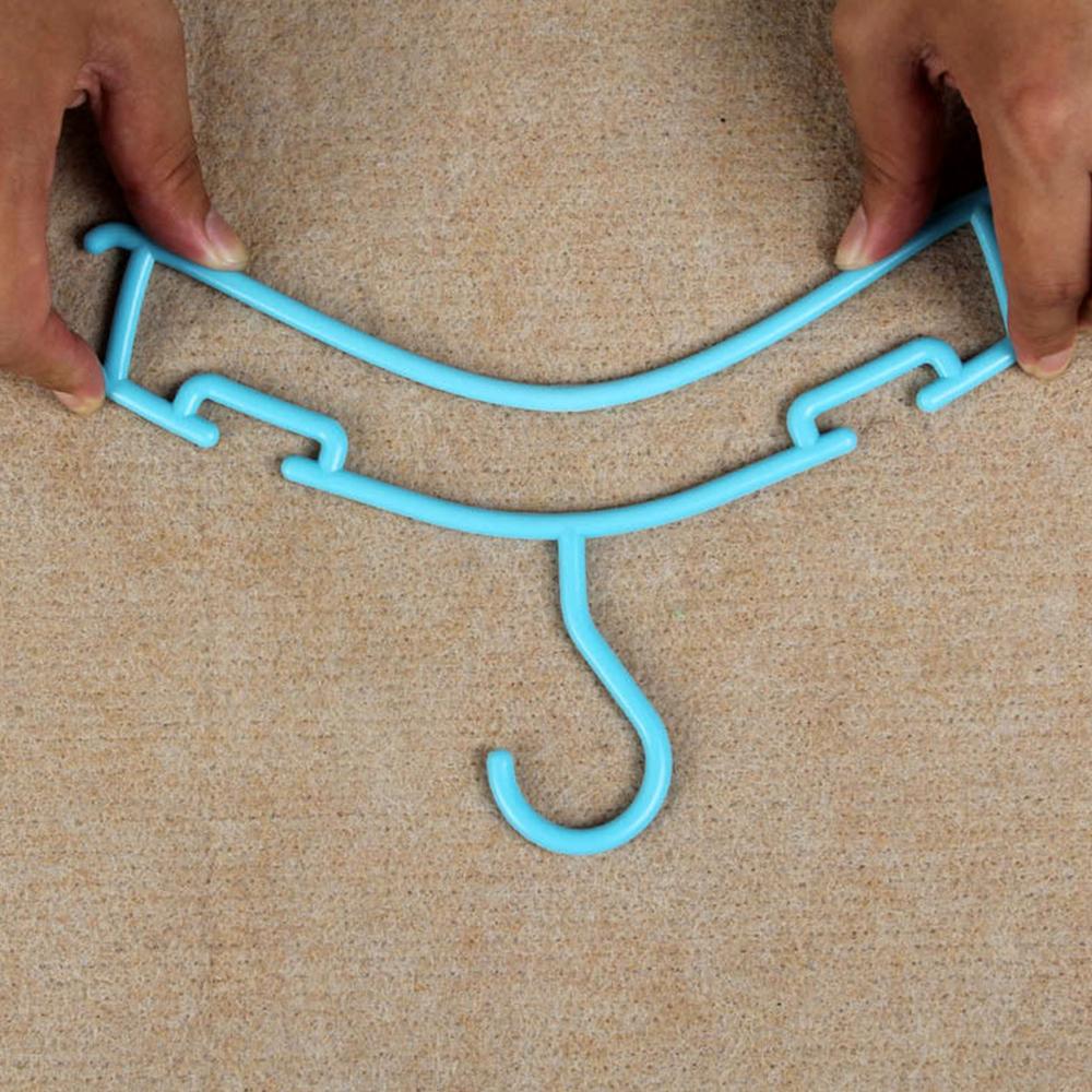 10 Pcs Baby Clothes Hanger Heavy Duty Non-slip Kids Colorful Hanger Wrinkle Free Space Saving Clothes Hanger for Outdoor Indoor