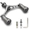 HEIGHTEN Reel Handle 80mm 95mm 98mm with 20mm 19mm Knob for Shimano Daiwa Spinning Reels Pillar Series Gunmetal 1005