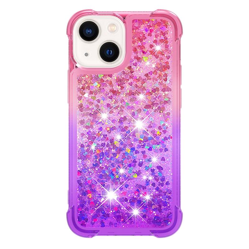 Colours Glitter Flash Gradient Quicksand Case For Xiaomi Poco X6 X3 M6 F5 X5 M4 X4 Pro M3 X3NFC C40 Anti-Fall Half Wrapped Cases