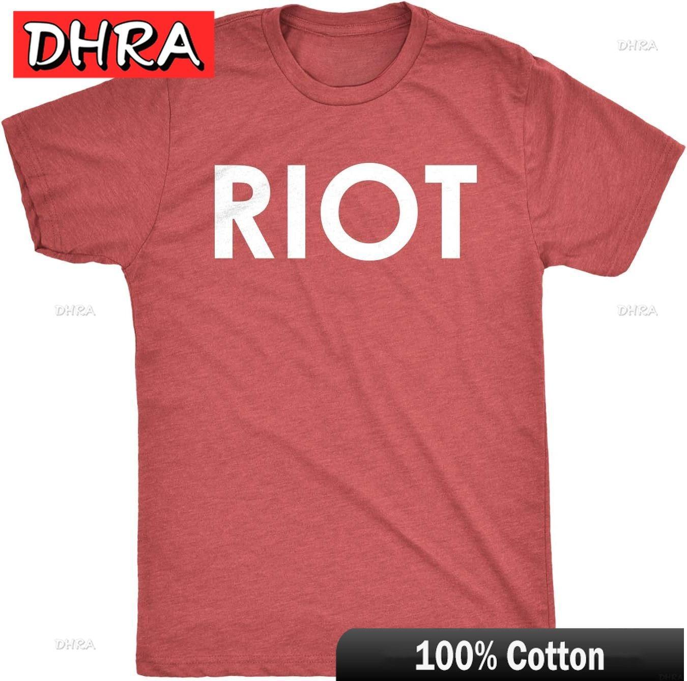 Riot T Shirt Funny Shirts for Unisex Political Novelty Sarcastic Adult Tees Humor Unique Creative Tee Vintage College Casual Days S