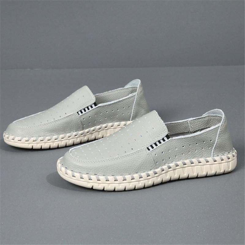 New Comfort Breathable Loafers New Men's Genuine Leather Espadrilles Shoes Male Walking Sneakers Footwears Zapatos Hombre