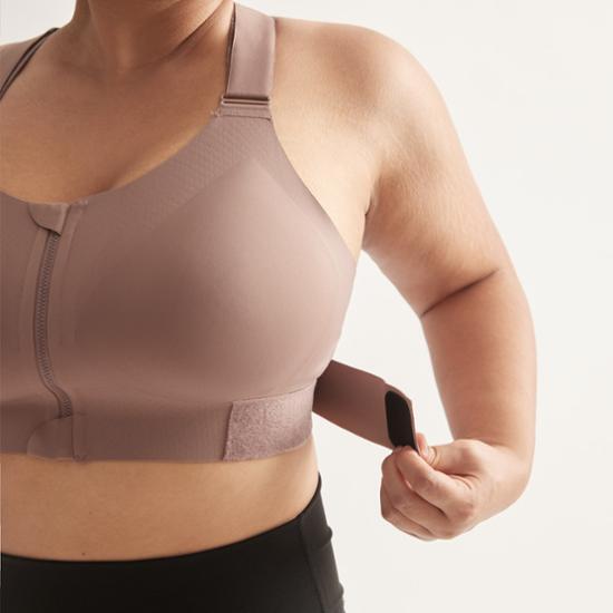 Skinny Five Smoove Front Zip Control Zip Up Seamless Sports Bra