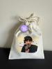 [USED] BTS Jungkook JK Drawstring Bag Single Rope Type