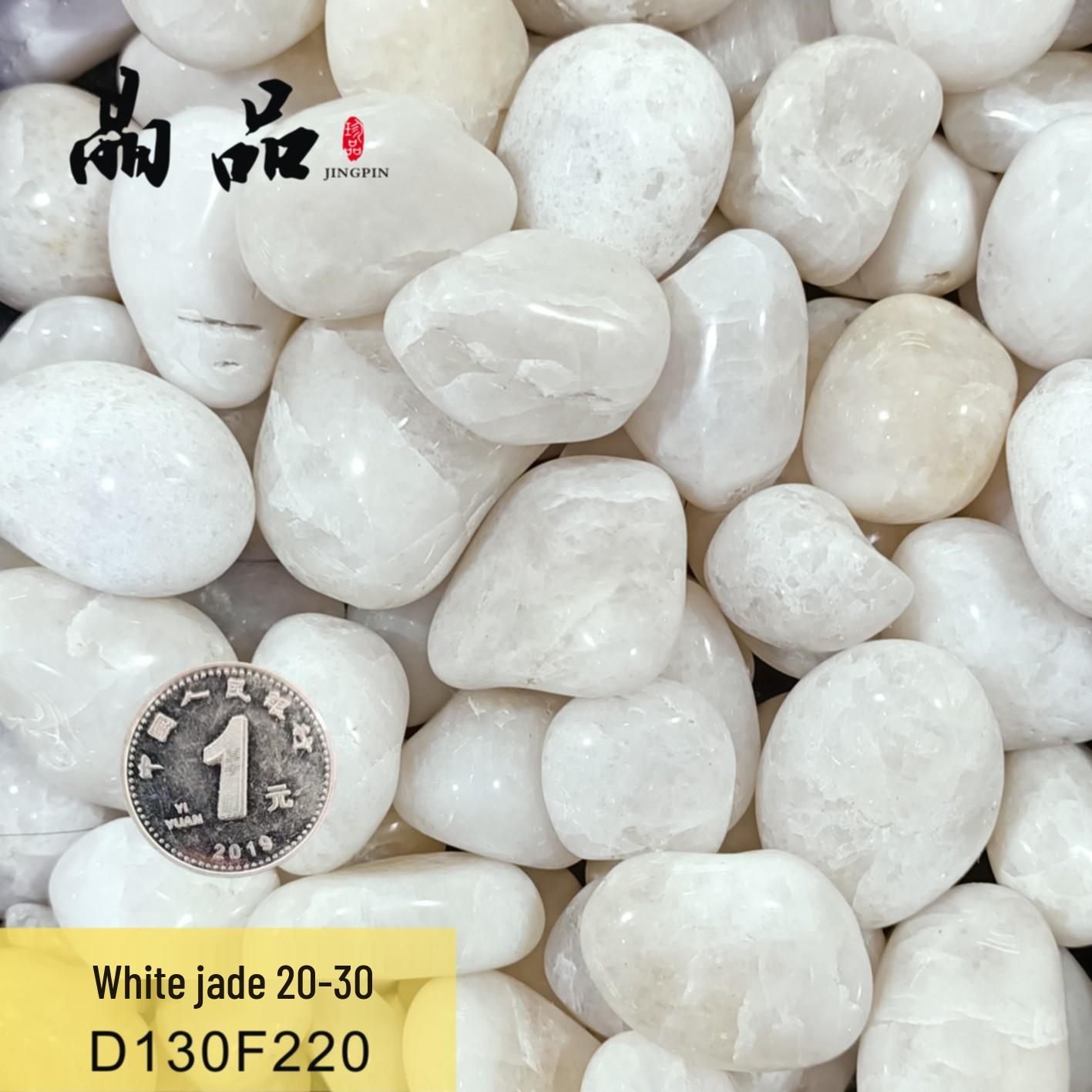 

Natural White Jade Xiuyu Pebbles for Bonsai, Buddha Bowls, Fish Tanks, and Landscaping