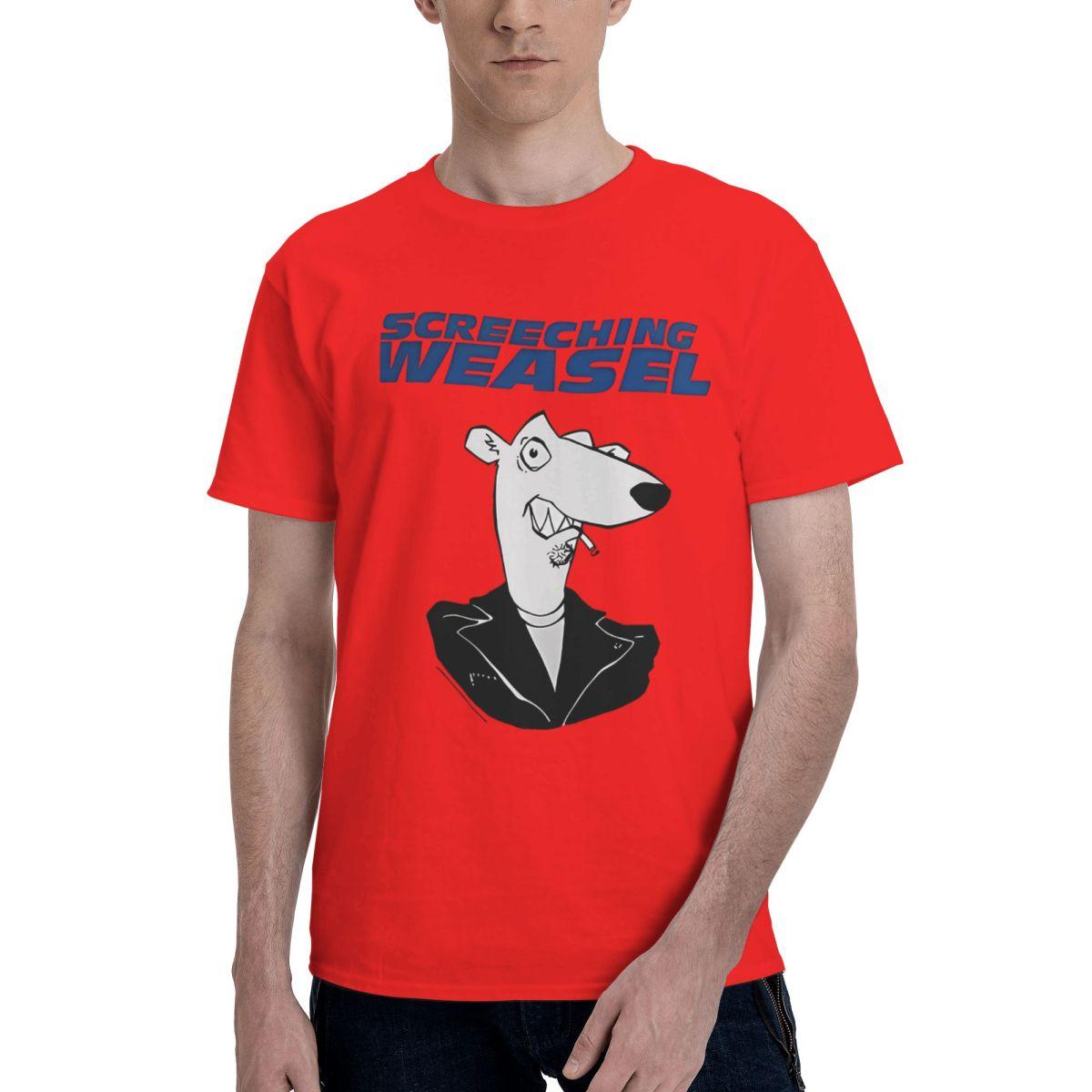 Screeching Weasel 90S Band 100 Cotton Casual Breathable Confortable Totoro Short Sleeve TShirt Clothes Men S