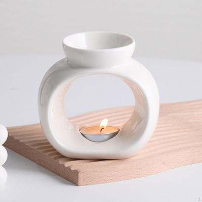 Ceramic Essential Oil Burner Aroma Decorative Diffuser Modern Fragrance Warmer Wax