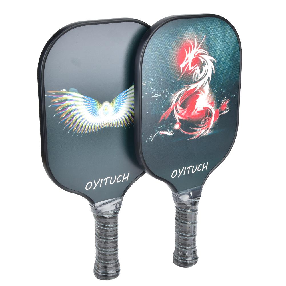 Pickleball Paddles Set Carbon Fiber Rackets with Balls and Storage Bag Sports Equipment