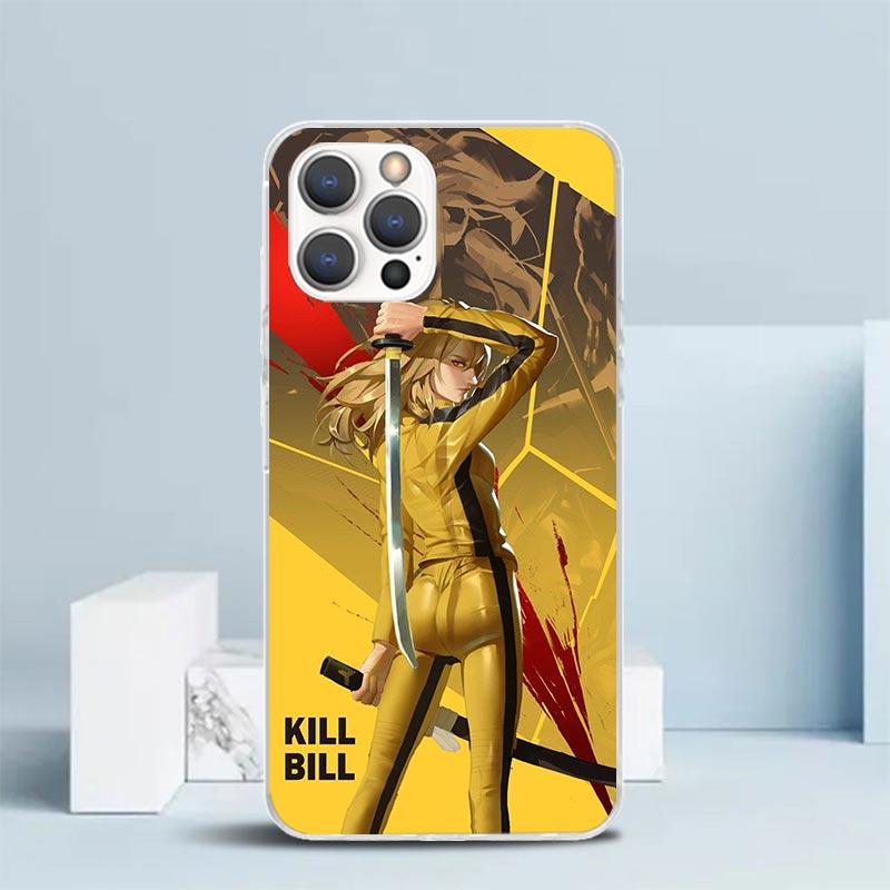 Kill Bill Soft Cover for iPhone 16 17 Air 15 14 Pro Max 16E Phone Case 13 Mini 12 11 7 SE 8 Print Pattern Fit Cases 16 17 Air 15