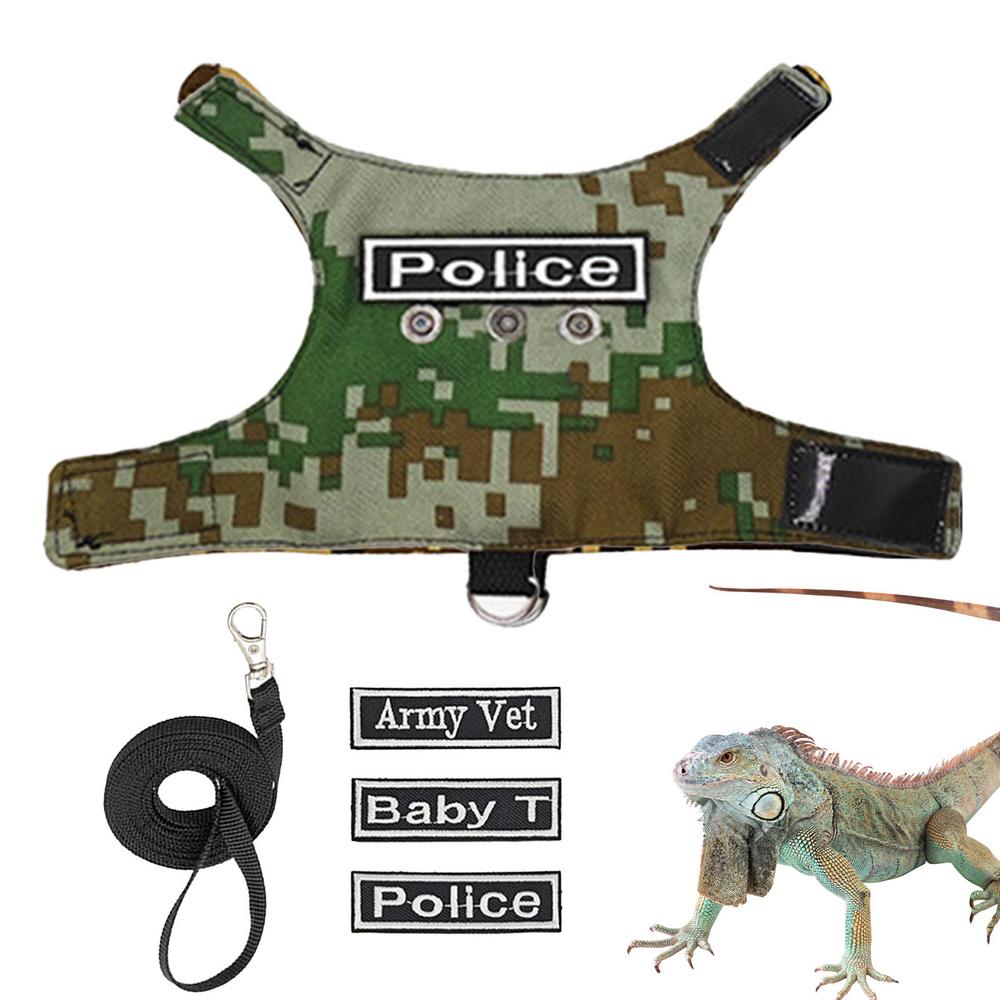 

Bearded Dragon Leashes Escape Proof Adjustable Lizard Reptiles Harness Bearded Dragon Harness Leashes Adjustable Lizard Rope For зелёный