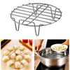 Stainless Steel Tripod Steaming Tray Holder Multifunctional Smooth Pot Rack Overhead Design Practical Steaming Rack