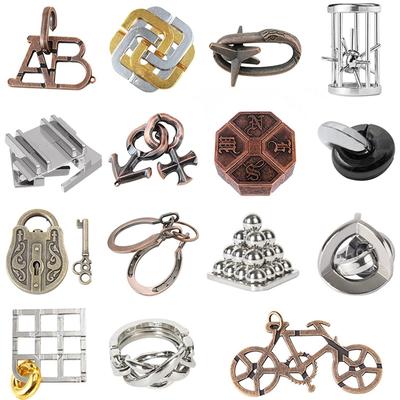 Metal Puzzle Brain Teaser For Adults And Children Rompecabezas 3D Disentanglement High Difficulty Level Iq Smart Games Toys