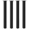 VidaXL Bar Table Legs 4 Pieces Black 90-92 Cm Steel 4012472