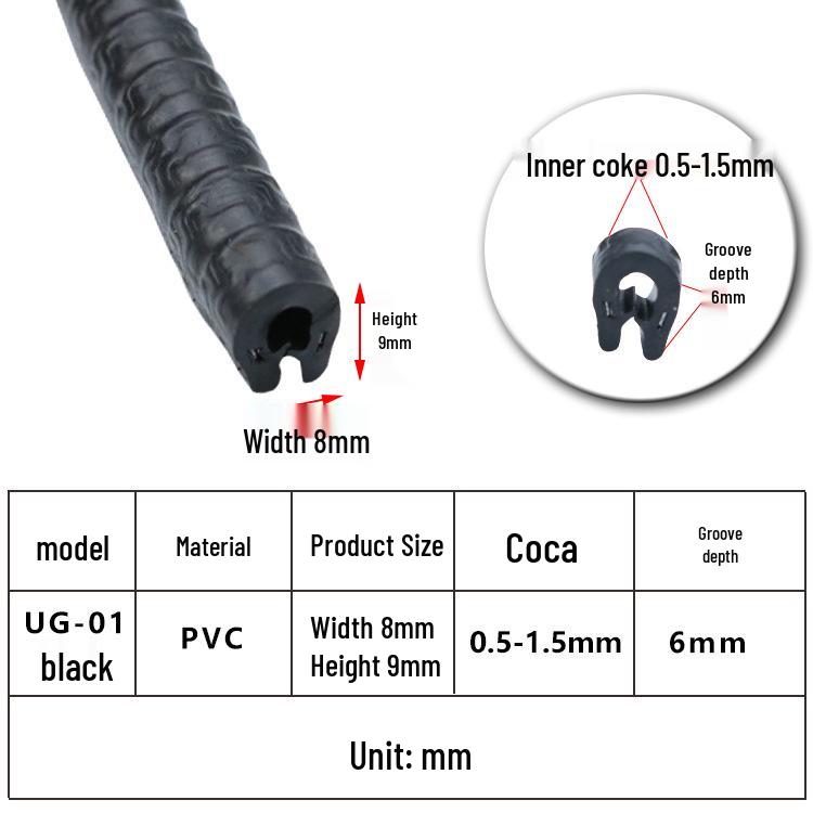 U-Shaped Waterproof Anti-Collision Dustproof Electrical Cabinet Rubber Seal
