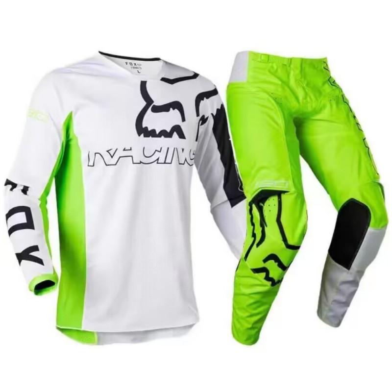 FOX Off-Road Downhill Cycling Jersey Set Breathable Quick-Dry Mountain Bike Motocross Apparel Unisex