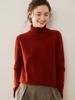 Women's Thickened Cashmere Knit Sweater: Long Sleeve, High Neck, Loose Fit Inner Layer for Autumn and Winter