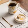 Wooden Grey Golden Guifu Carp Gourd Mug High Beauty Ceramic Home Coffee Cup Water Cup Personal Tea Cups Kitchen Dining Bar