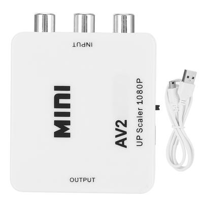 Konwerter AV do HDMI High Definition RCA do HDMI AV2HDMI Biały