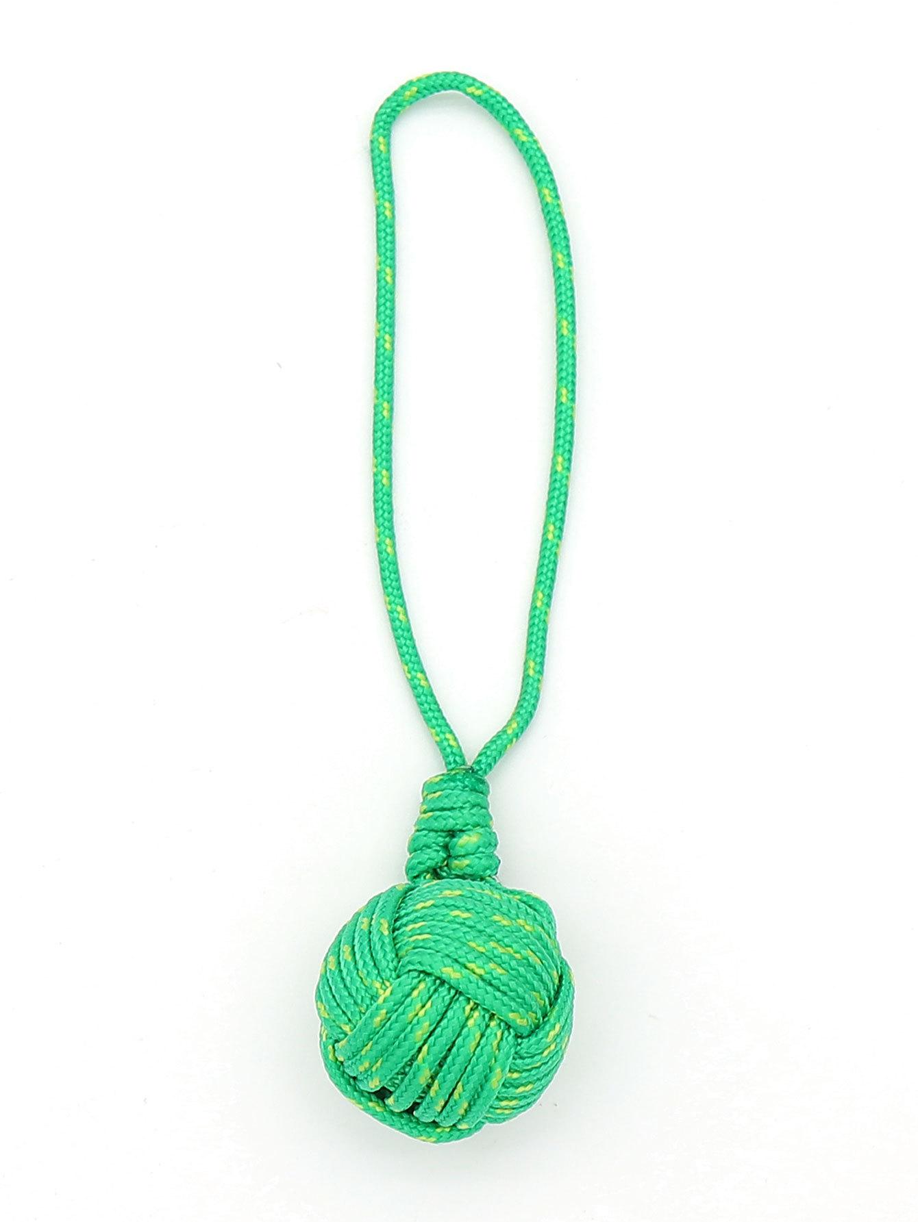 

Hand-woven Polyester Monkey Fist Knot Keychain Ornament