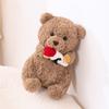 New Valentine's Day Rose Lazy Bear Doll Cute Teddy Bear Plush Toy Doll Girls Gift