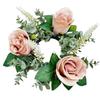 Romantic Rose Candlestick Exquisite Aromatherapy Candlestick Crafts Wreath Ring  Gift