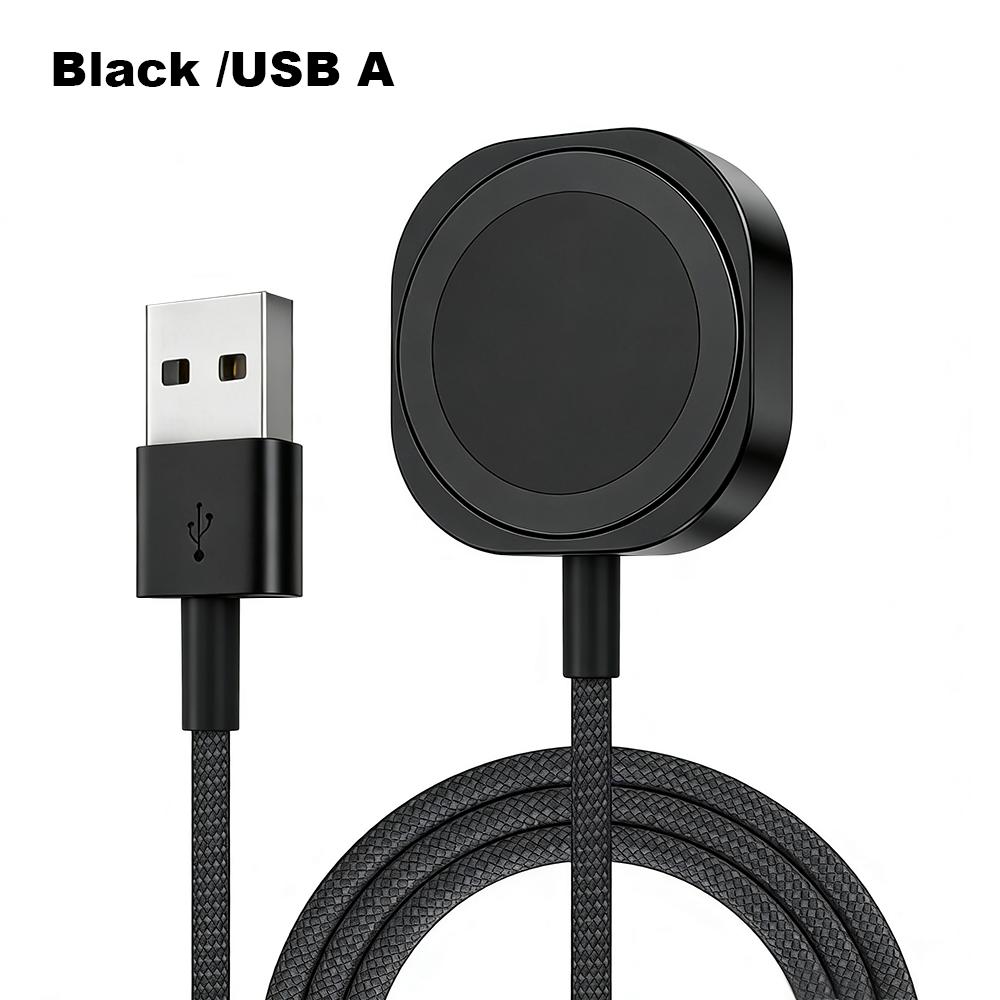 Magnetic Wireless Charging Cable, USB‑A & Type‑C Fast Charger Cord for Apple Watch Series 10 9 8 7 6 5 4 3 2 1, Ultra iWatch