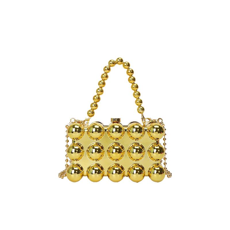 Acrylic bag women's 2025 new European and American fashion glossy shoulder bag ins personalized trend messenger box bag