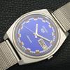 VINTAGE SEIKO 5 AUTOMATIC 7006A JAPAN MENS BLUE COLOR DIAL WATCH a701636-5 R206c-a701636
