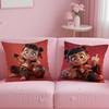 classic animated character Nezha Cushion Cover Soft & Easy-Wash Pillow Case – Versatile for Couch, Bed, Travel and Office